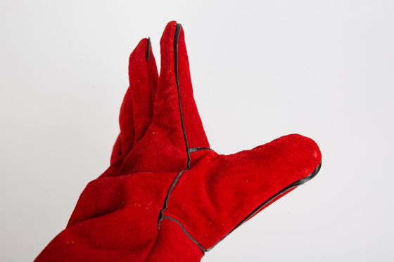 Cowhide Fireproof Welding Hand Gloves For Welding Oven Fireplace Stove Welder'S Gloves