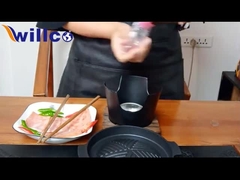 アルミ合金 携帯バーベキューグリル 商用料理器具 黒
